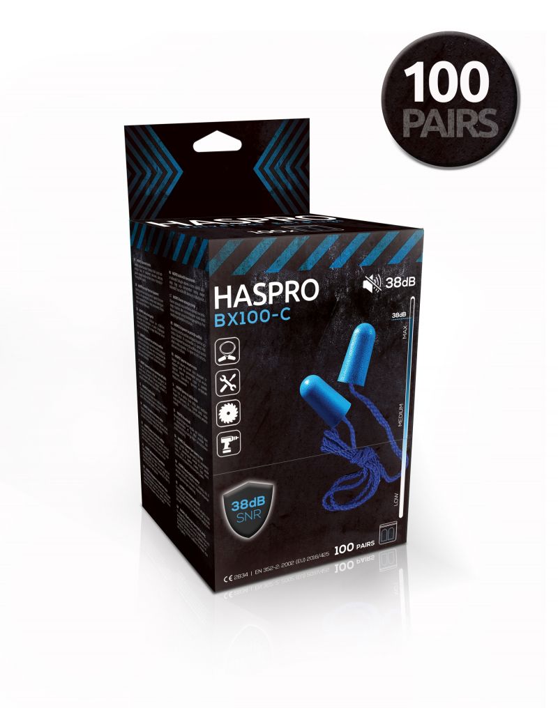 Set 100 dopuri de urechi Haspro, B100C