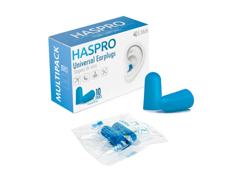 Set 20 dopuri de urechi Haspro Multi10 BLUE