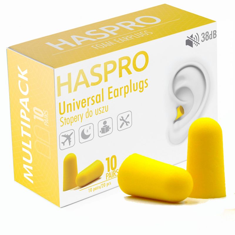 Set 20 dopuri de urechi Haspro Multi10 YELL