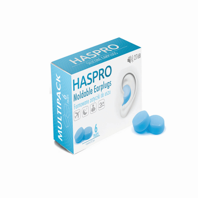 Set 12 dopuri de urechi, Silicon, Reutilizabil, Hipoalergic, Haspro Blue