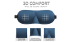 Masca de Dormit, 3D, WAYA, Reglabila, 100% lumina blocata, Albastru