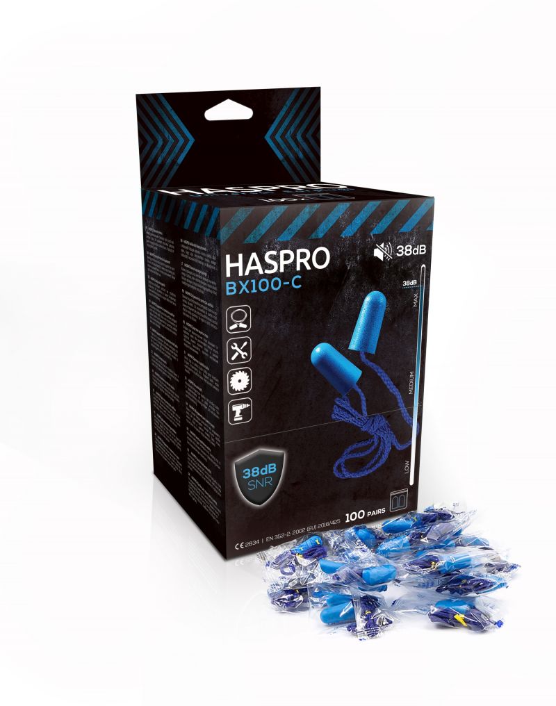 Set 100 dopuri de urechi Haspro, B100C