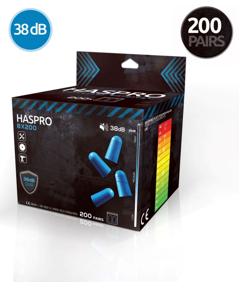 Set 200 dopuri de urechi Haspro, B200