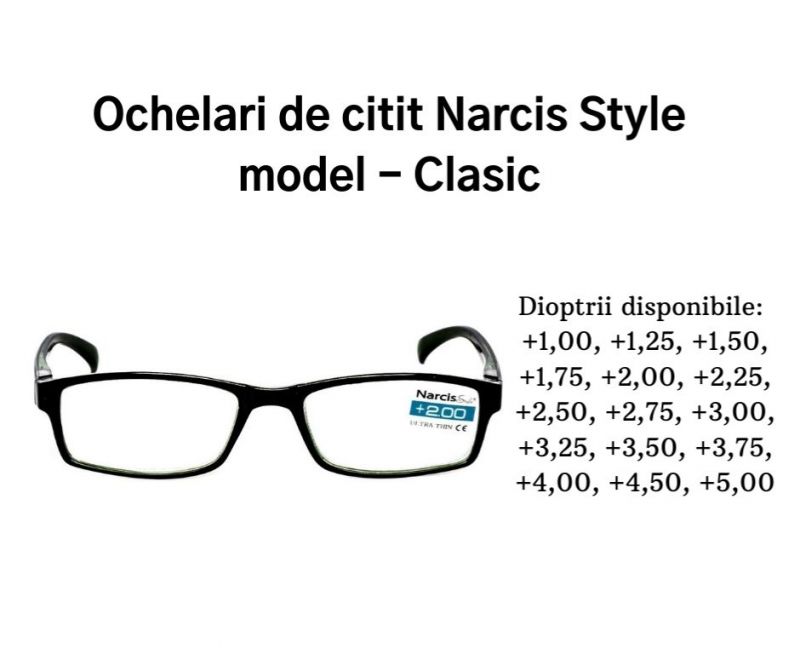 Ochelari de citit clasici Narcis Style 2,50+