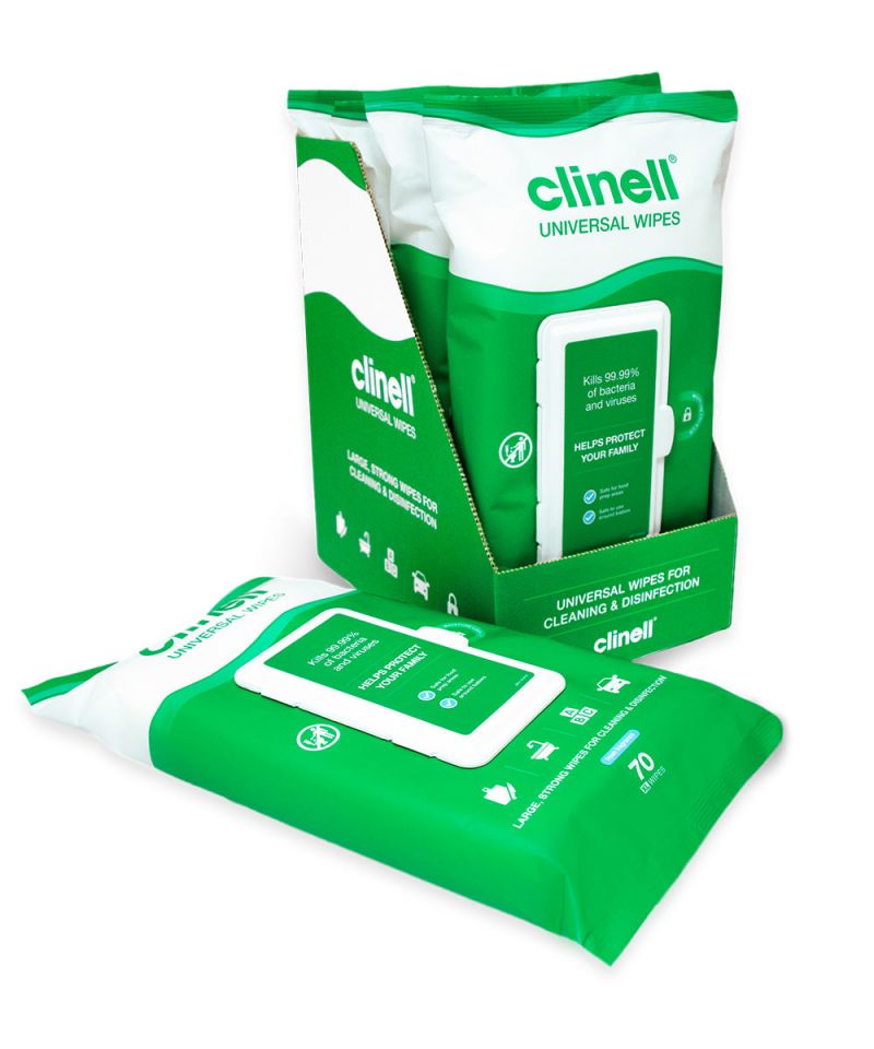 Clinell Universal Biocid 70 - lavete dezinfectante
