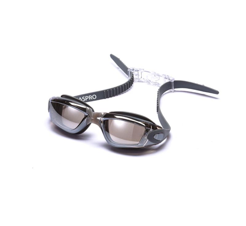 Ochelari de inot pentru adulti din silicon cu protectie UV, punte nazala flexibila grafit & husa transport