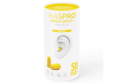 Set 50 dopuri de urechi Haspro,TUBE50 YELLOW