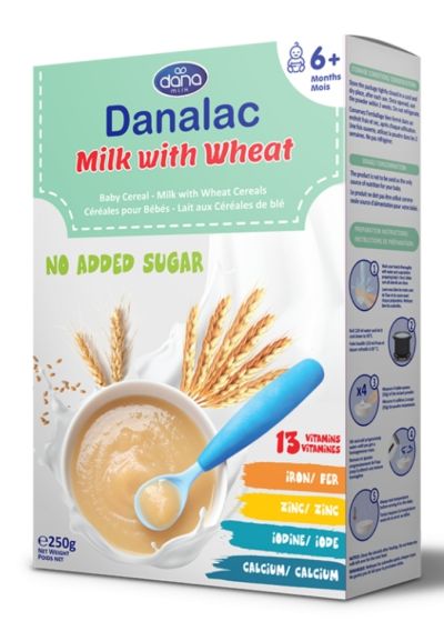 Danalac Cereale Grau & Miere, cu lapte, 6 m+, 250g